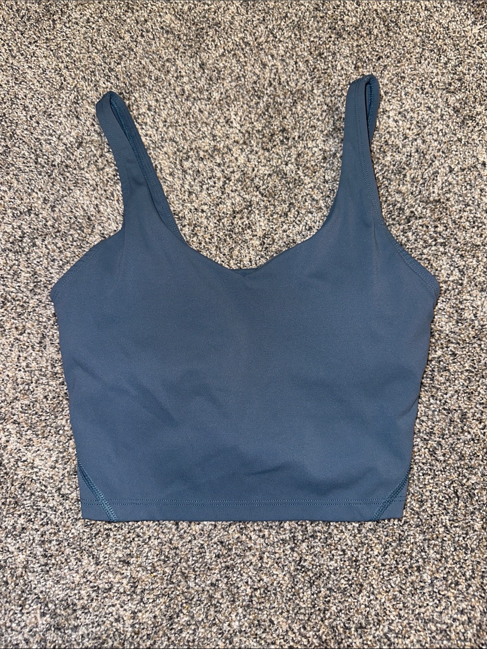 Everyday Slate Blue Crop Tank Top